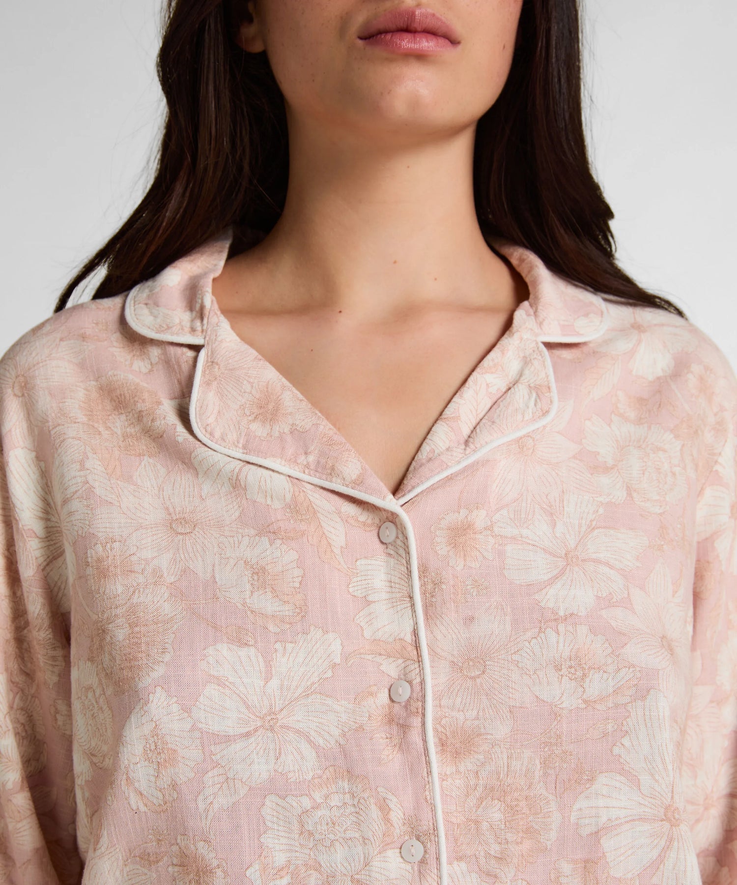 Hunkemoller Pink Women Flower Linen Jacket SKU: 304664_Pink Image 02