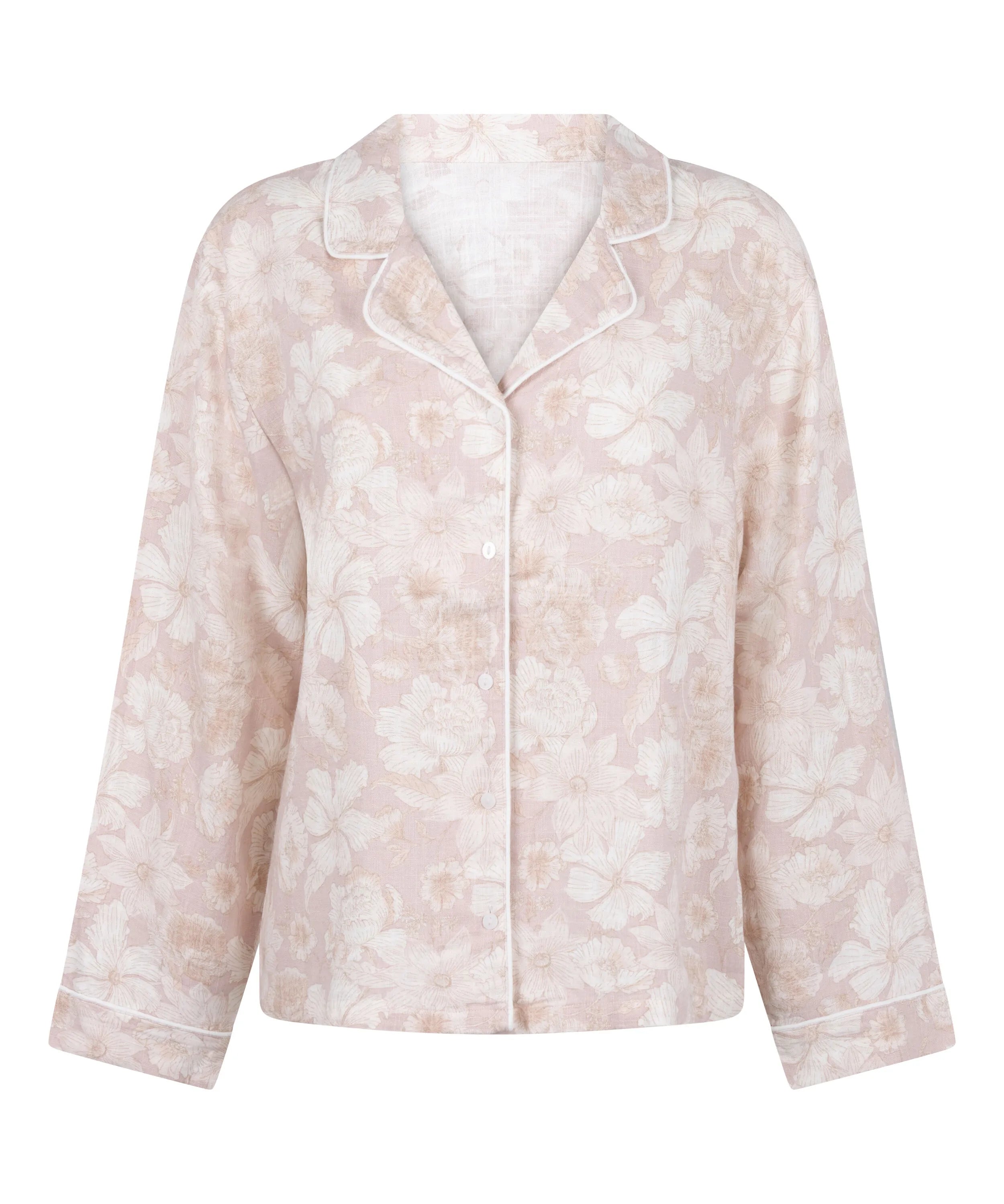 Hunkemoller Pink Women Flower Linen Jacket SKU: 304664_Pink Image 05