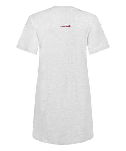Hunkemoller Grey Women Round Neck Nightshirt SKU: 304666_Grey Image 05