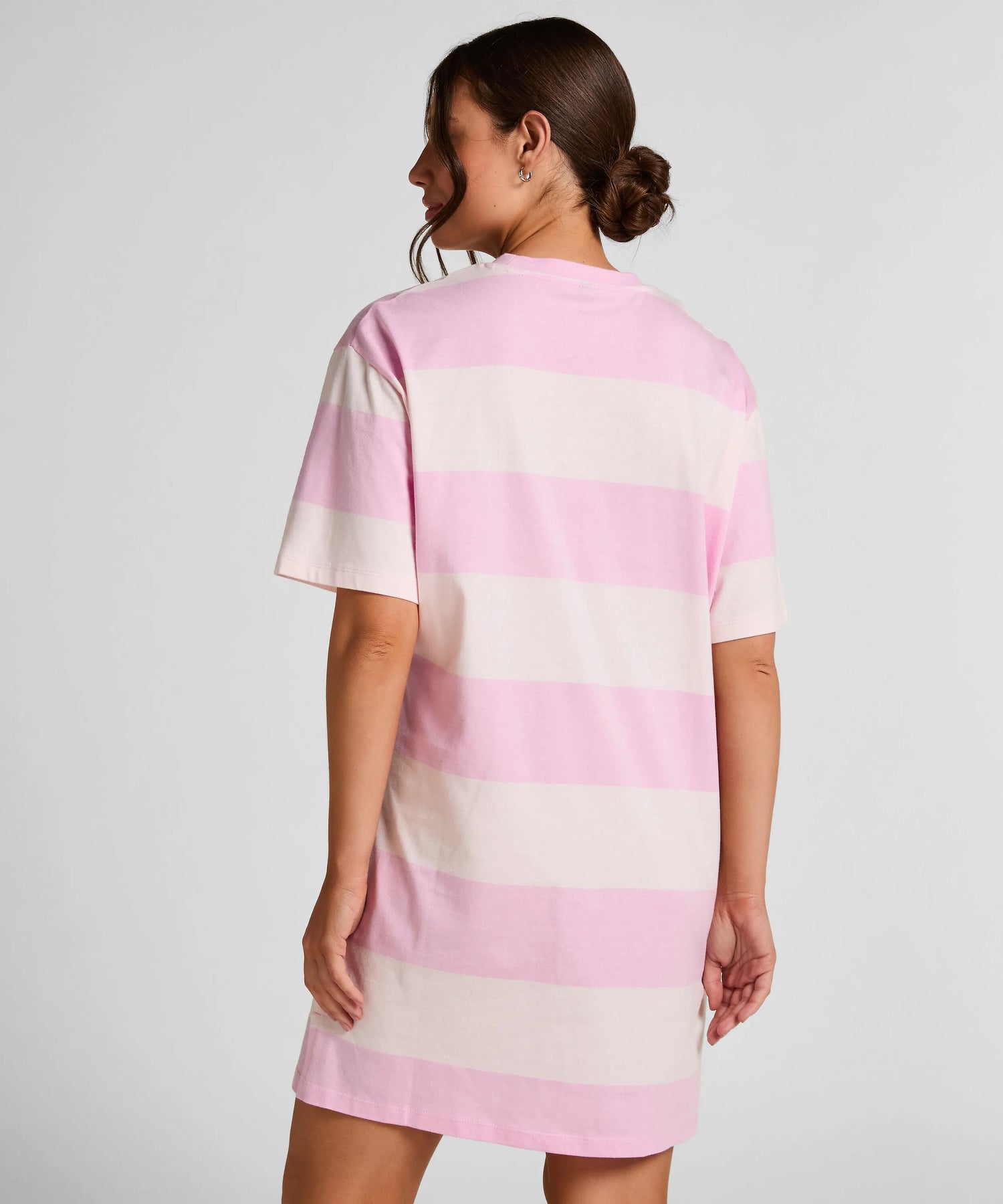 Hunkemoller Pink Women Round Neck Nightshirt SKU: 304667_Pink Image 03