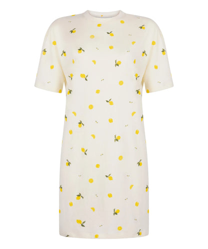 Hunkemoller White Women Round Neck Nightshirt SKU: 304668_White Image 04