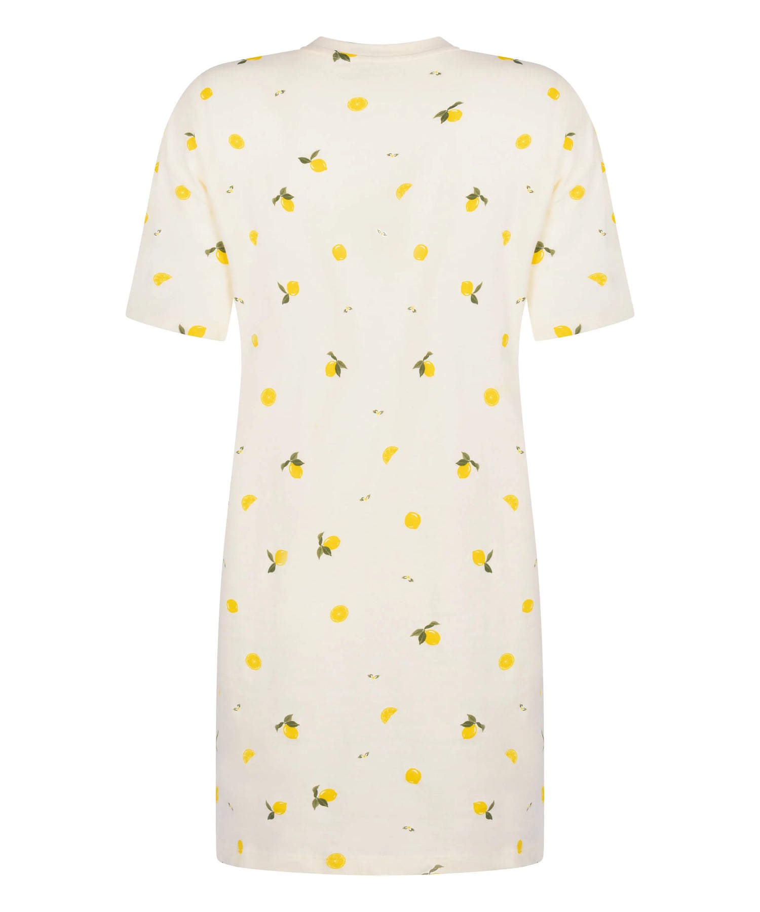 Hunkemoller White Women Round Neck Nightshirt SKU: 304668_White Image 05