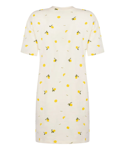 Hunkemoller White Women Round Neck Nightshirt SKU: 304668_White Image 05
