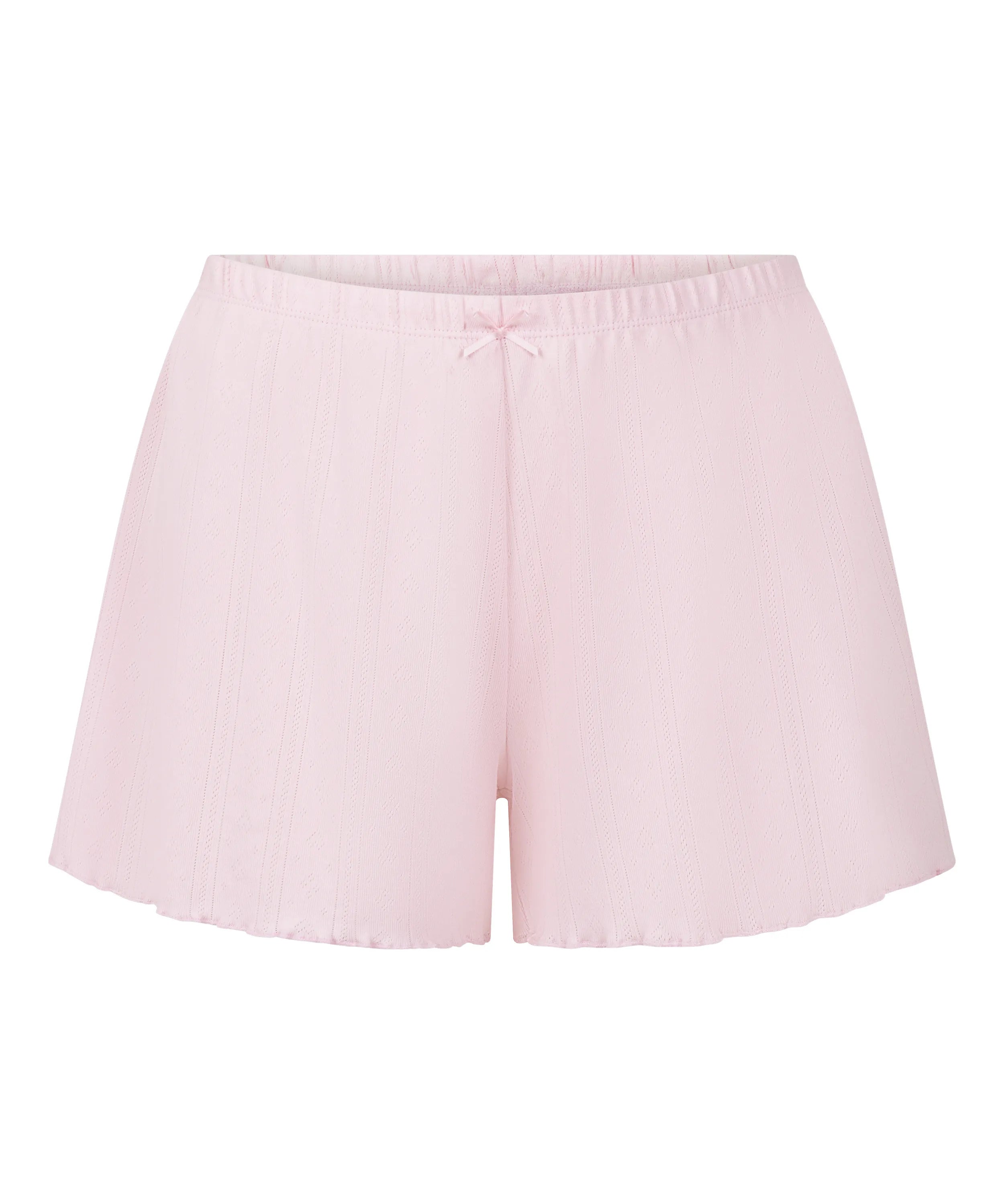 Hunkemoller Pink Women Pointelle Shorts SKU: 304675_Pink Image 04