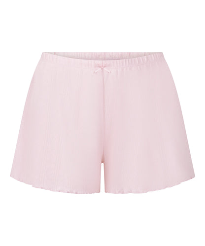 Hunkemoller Pink Women Pointelle Shorts SKU: 304675_Pink Image 04