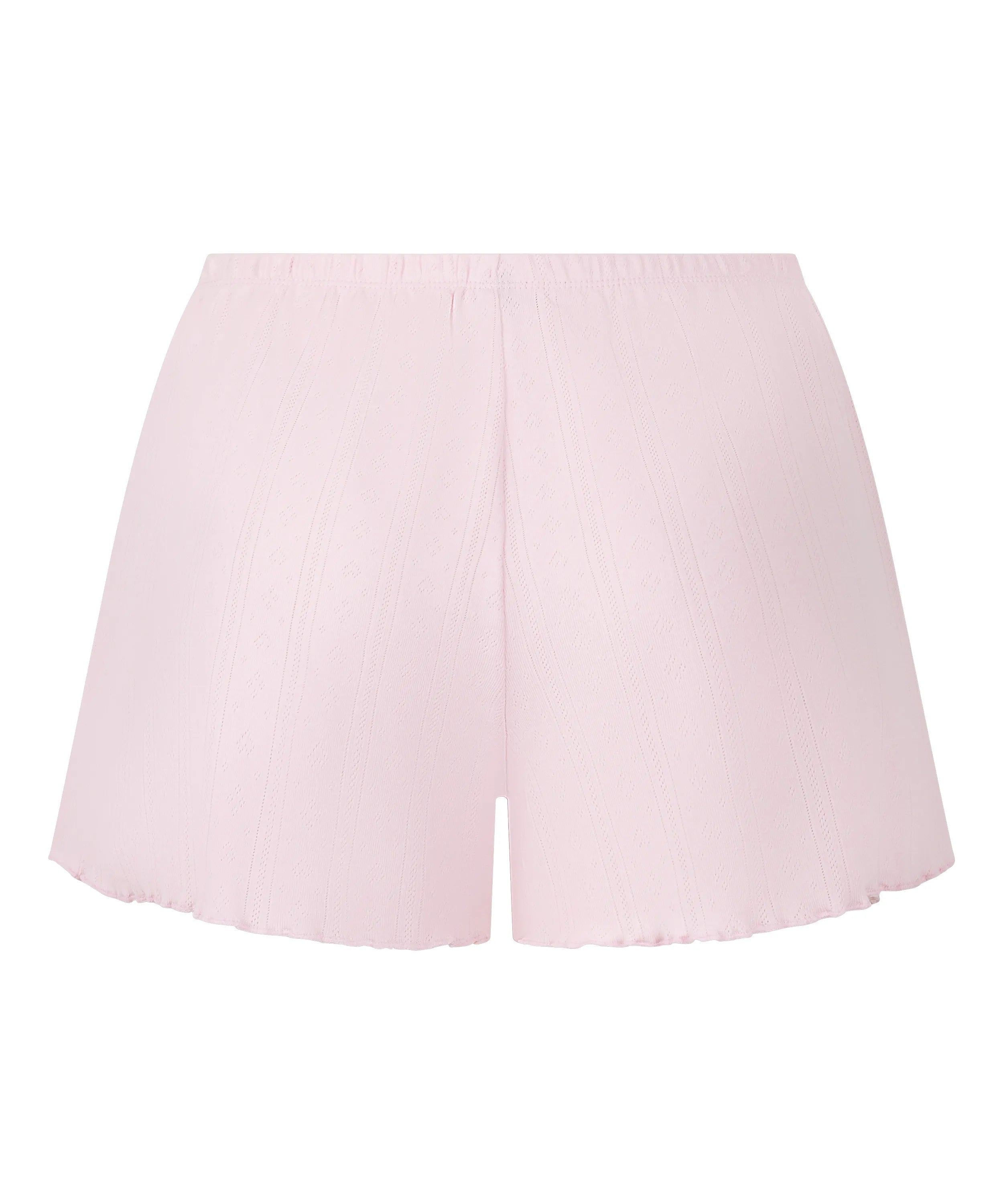 Hunkemoller Pink Women Pointelle Shorts SKU: 304675_Pink Image 05