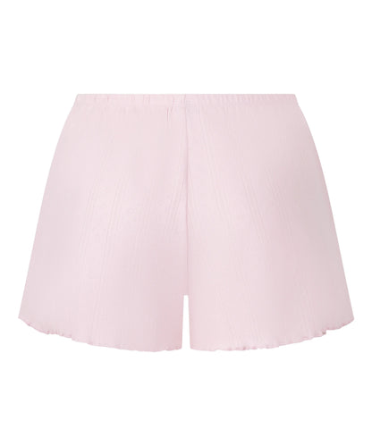 Hunkemoller Pink Women Pointelle Shorts SKU: 304675_Pink Image 05
