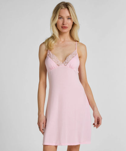 Hunkemoller Pink Women Jersey Slipdress SKU: 304685_Pink Image 01