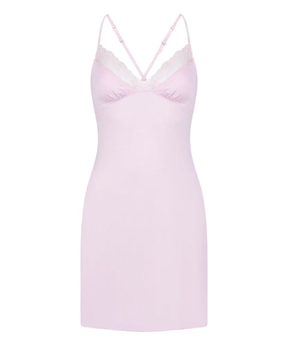 Hunkemoller Pink Women Jersey Slipdress SKU: 304685_Pink Image 04