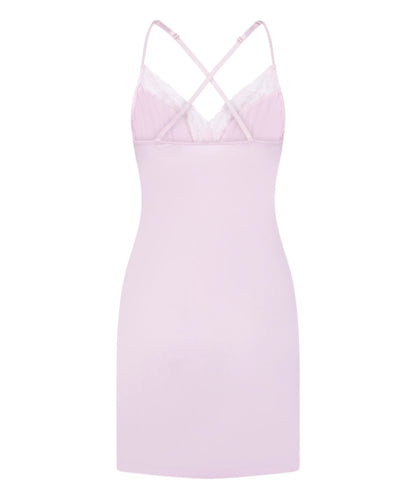 Hunkemoller Pink Women Jersey Slipdress SKU: 304685_Pink Image 05