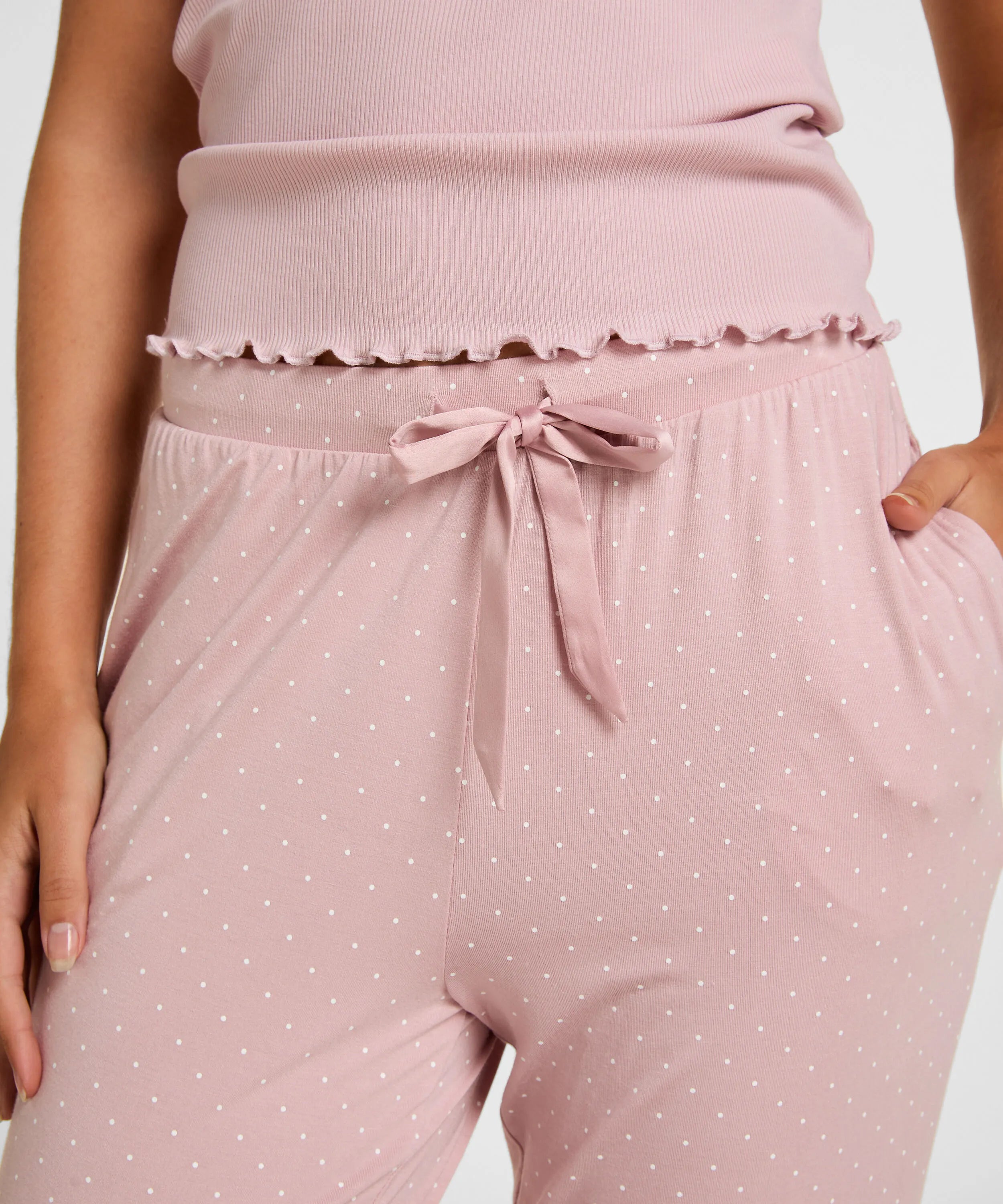 Hunkemoller Pink Women Jersey Pyjama Pants SKU: 304690_Pink Image 02