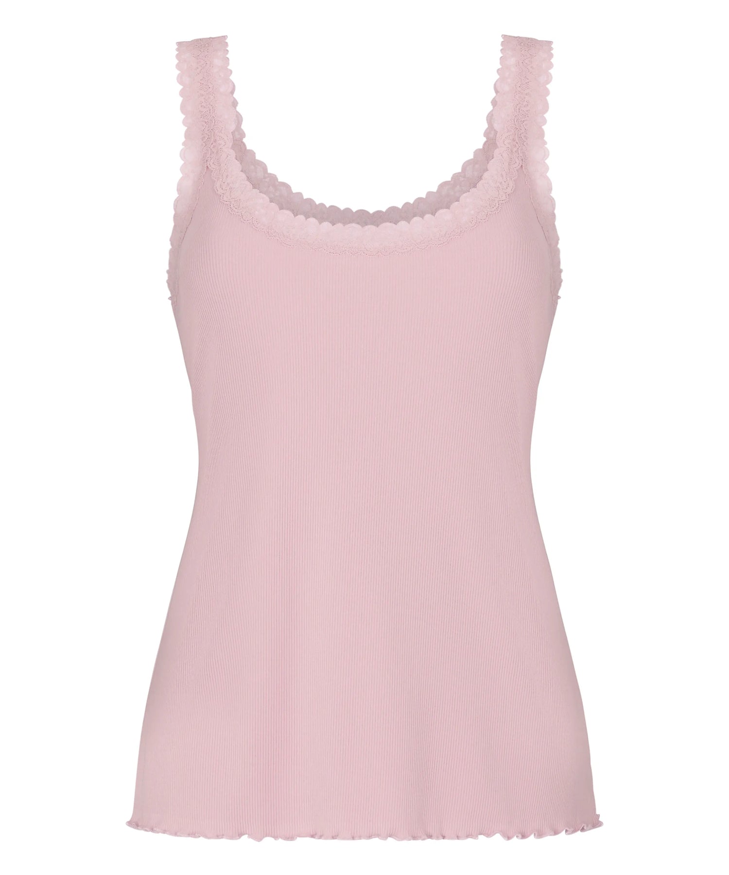 Hunkemoller Pink Women Singlet Rib Jersey Lace SKU: 304710_Pink Image 05