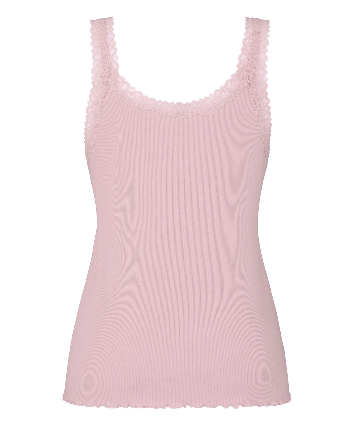 Hunkemoller Pink Women Singlet Rib Jersey Lace SKU: 304710_Pink Image 06
