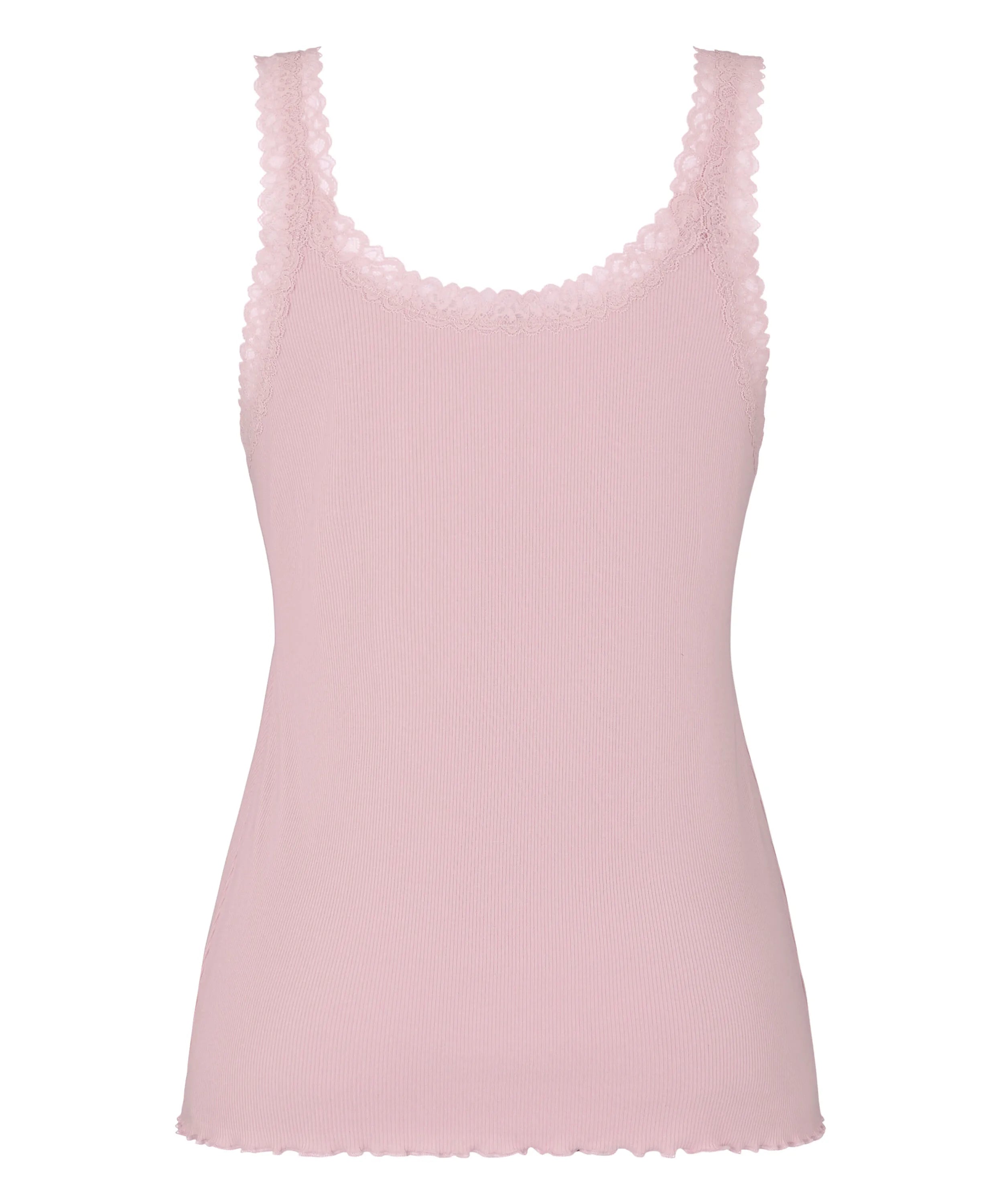 Hunkemoller Pink Women Singlet Rib Jersey Lace SKU: 304710_Pink Image 06