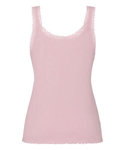Hunkemoller Pink Women Singlet Rib Jersey Lace SKU: 304710_Pink Image 06