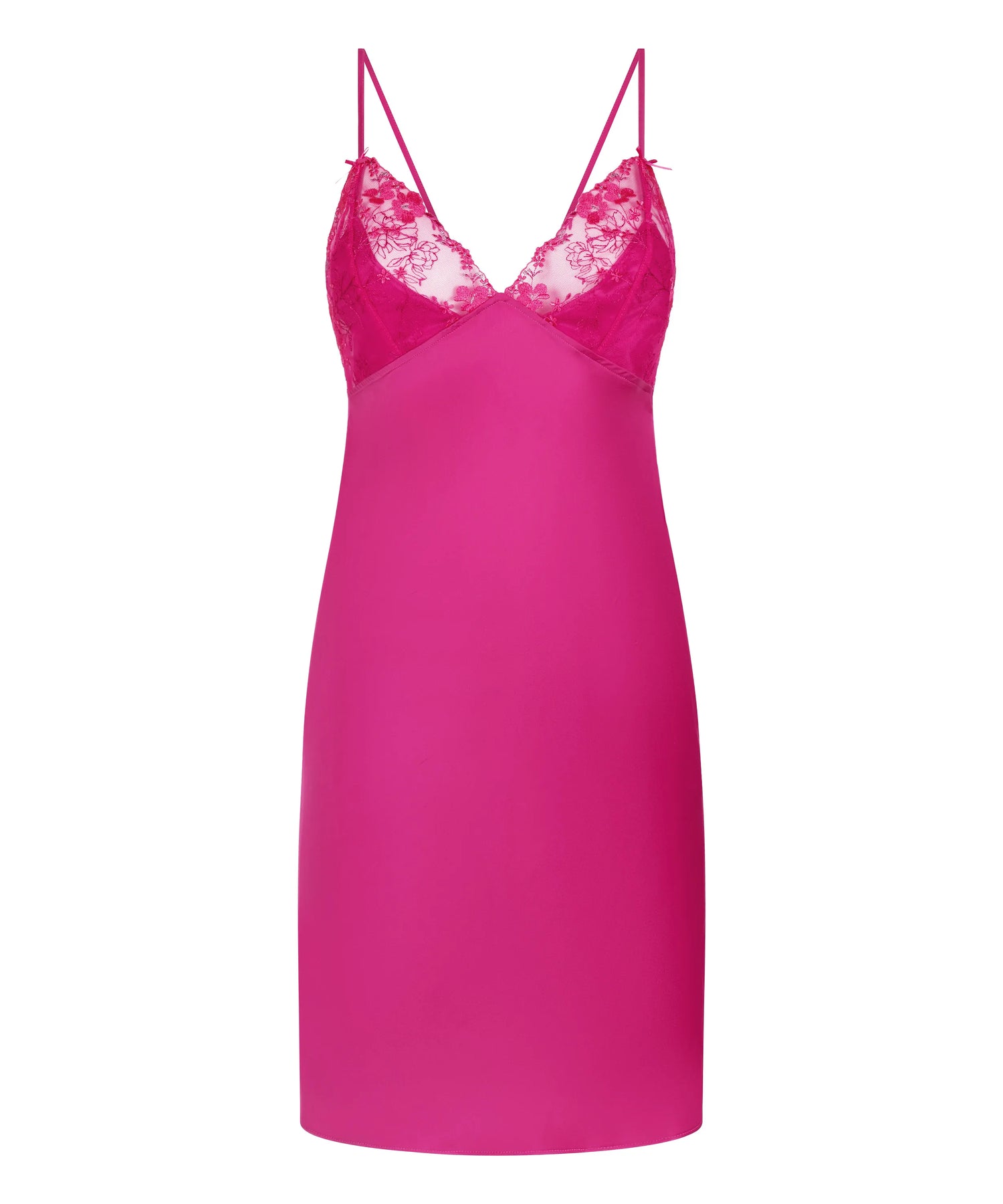 Hunkemoller Rose Violet Women Peonie Slipdress Satin SKU: 304713_Rose Violet Image 08