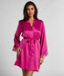 Hunkemoller Rose Violet Women Peonie Kimono Satin SKU: 304714_Rose Violet Image 01