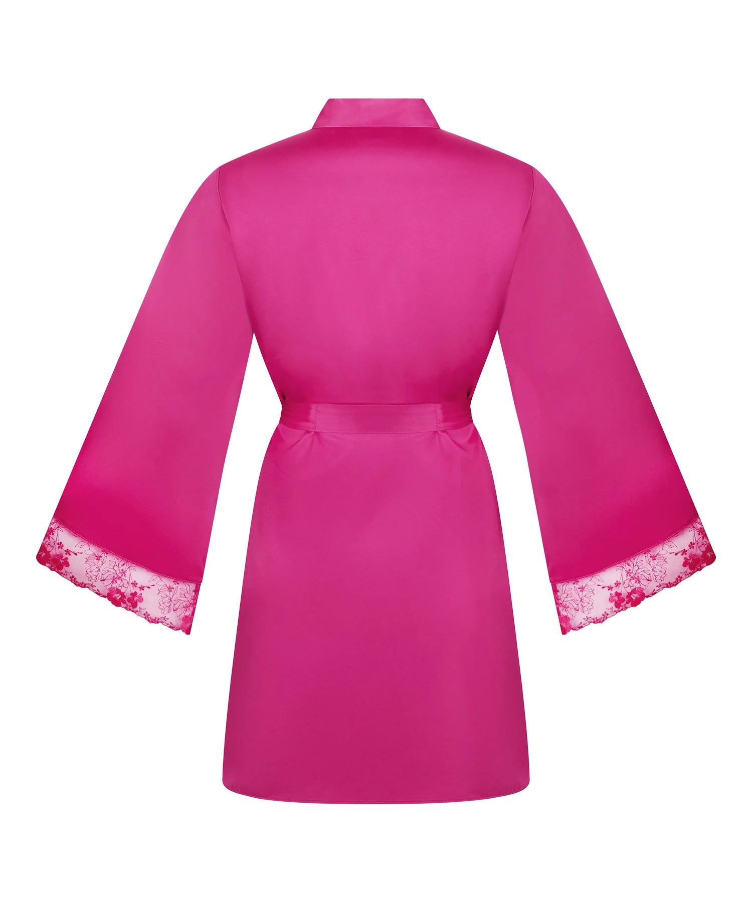 Hunkemoller Rose Violet Women Peonie Kimono Satin SKU: 304714_Rose Violet Image 07