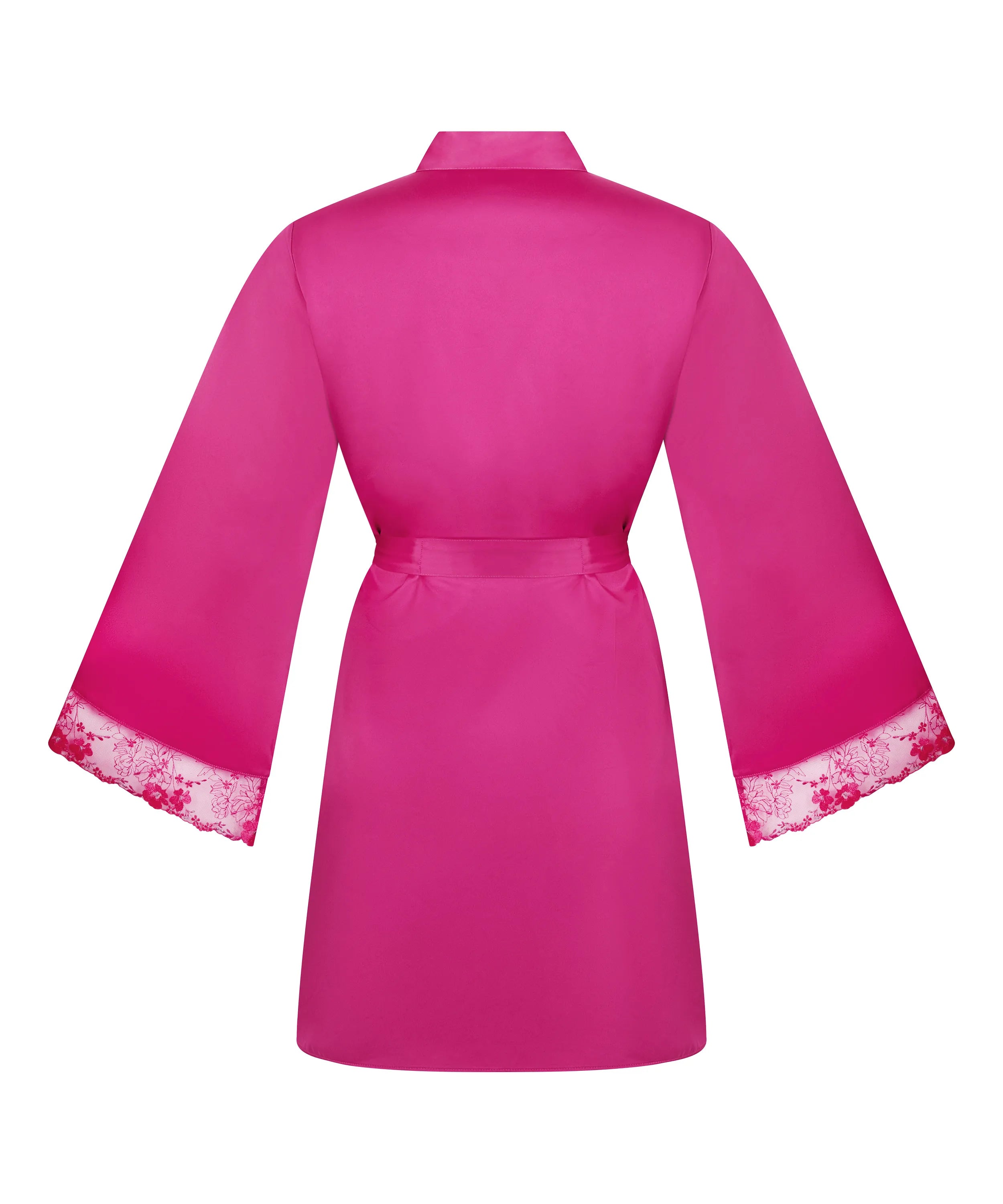 Hunkemoller Rose Violet Women Peonie Kimono Satin SKU: 304714_Rose Violet Image 07