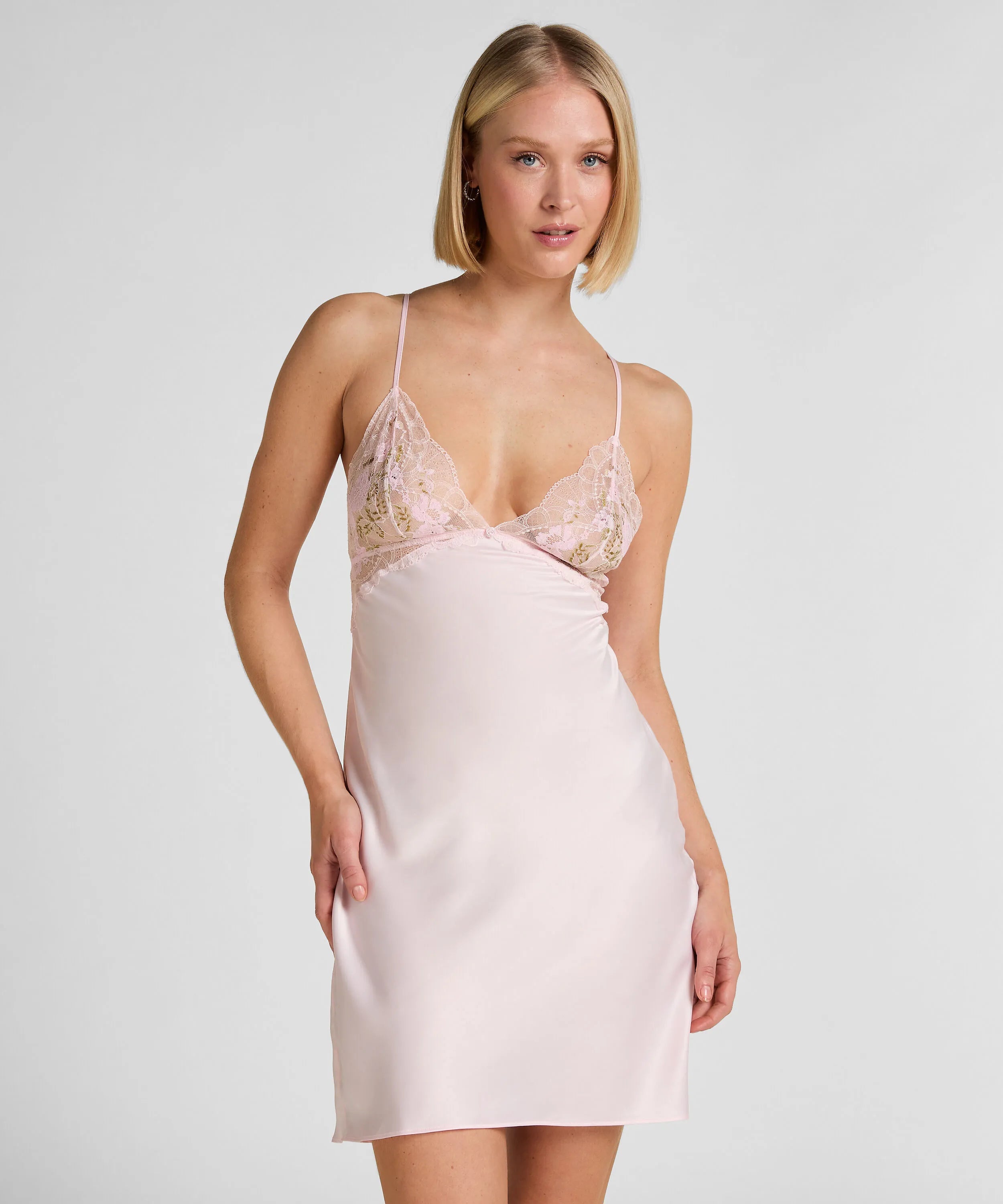 Hunkemoller Pink Women Miri Slipdress SKU: 304716_Pink Image 01