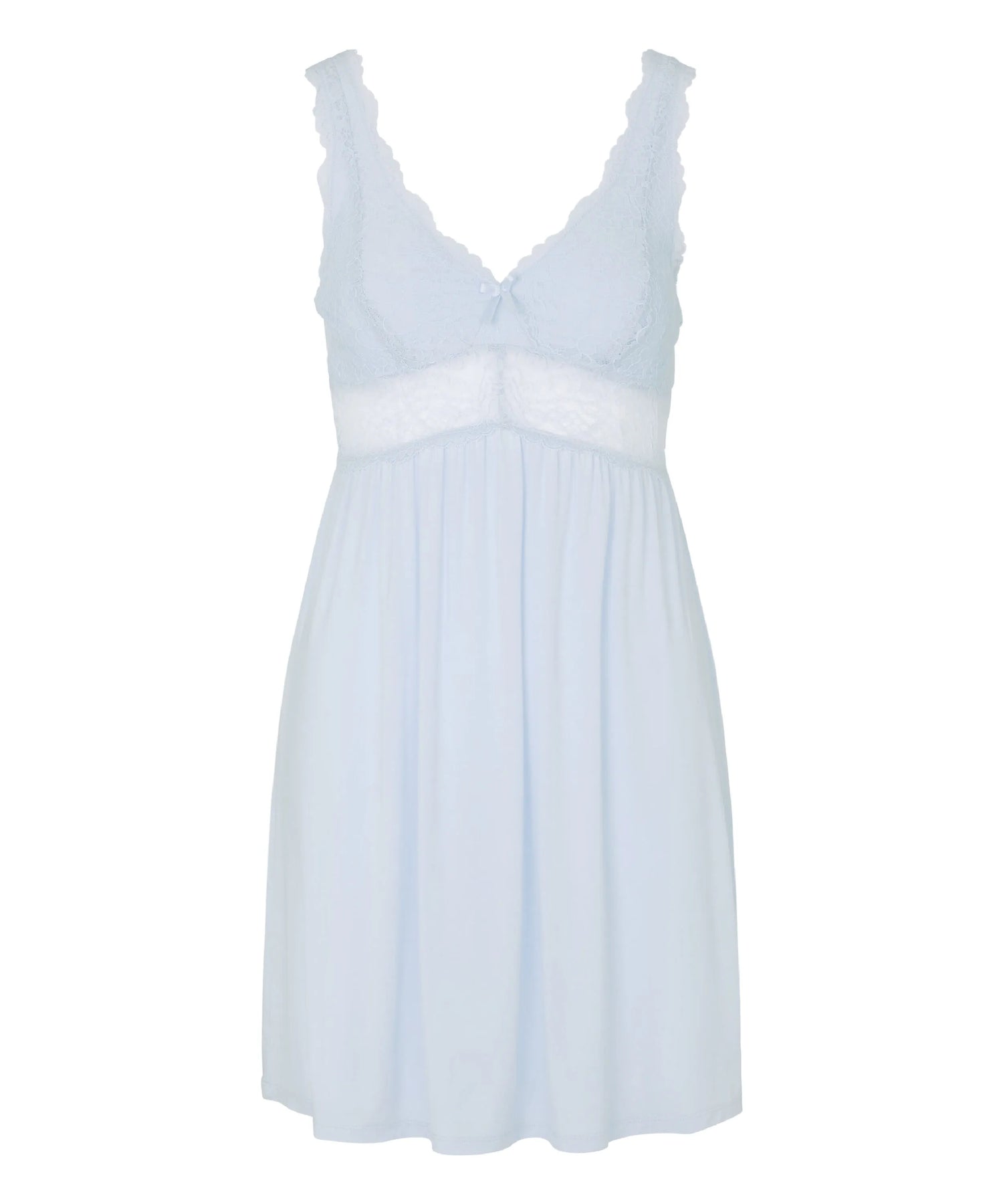 Hunkemoller Blue Women Nora Lace Slip Dress SKU: 304718_Blue Image 04