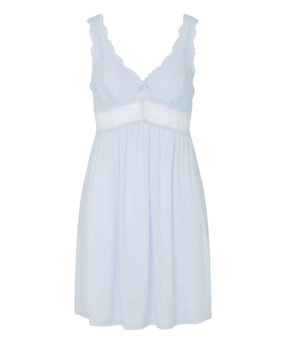 Hunkemoller Blue Women Nora Lace Slip Dress SKU: 304718_Blue Image 04