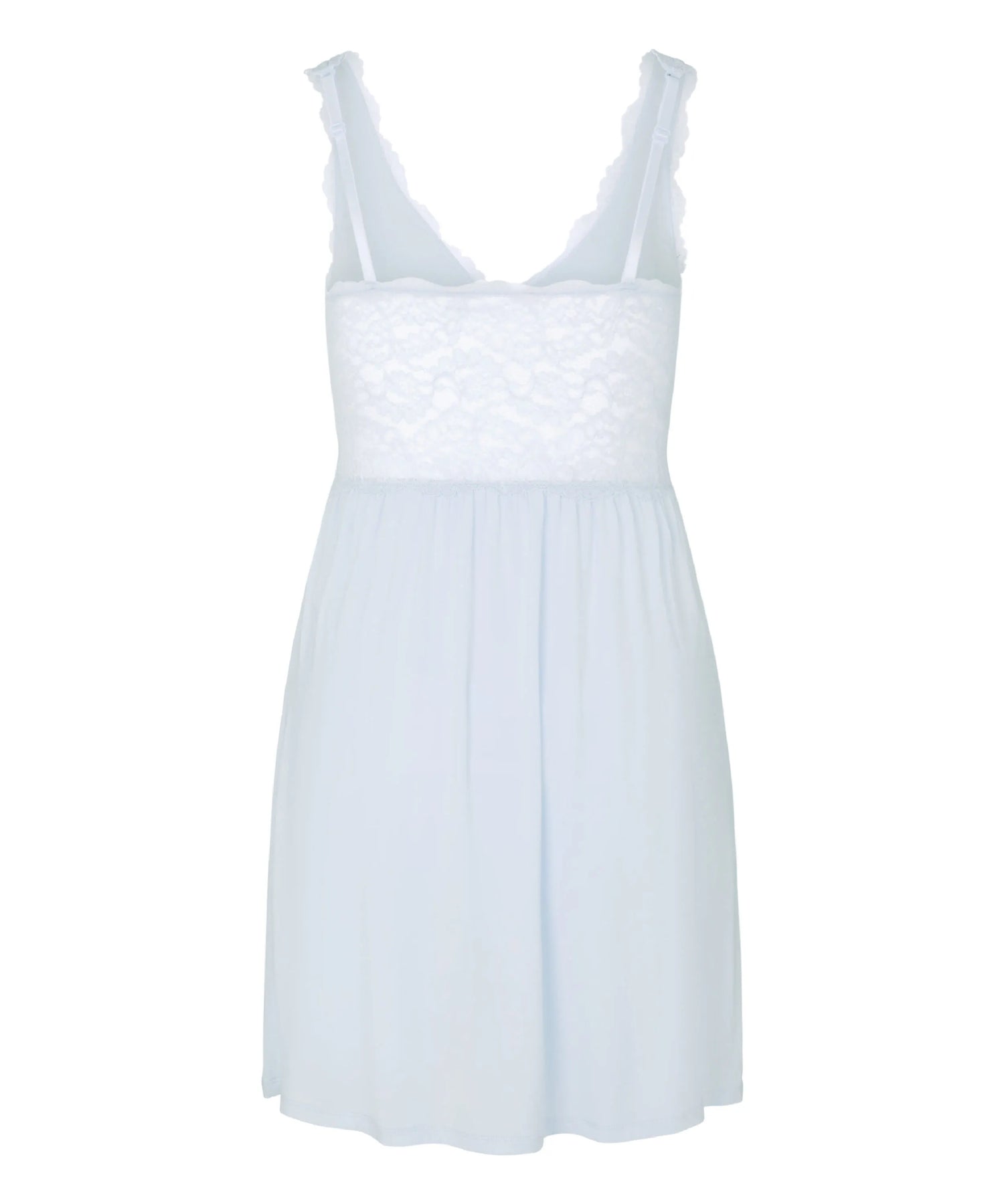 Hunkemoller Blue Women Nora Lace Slip Dress SKU: 304718_Blue Image 05