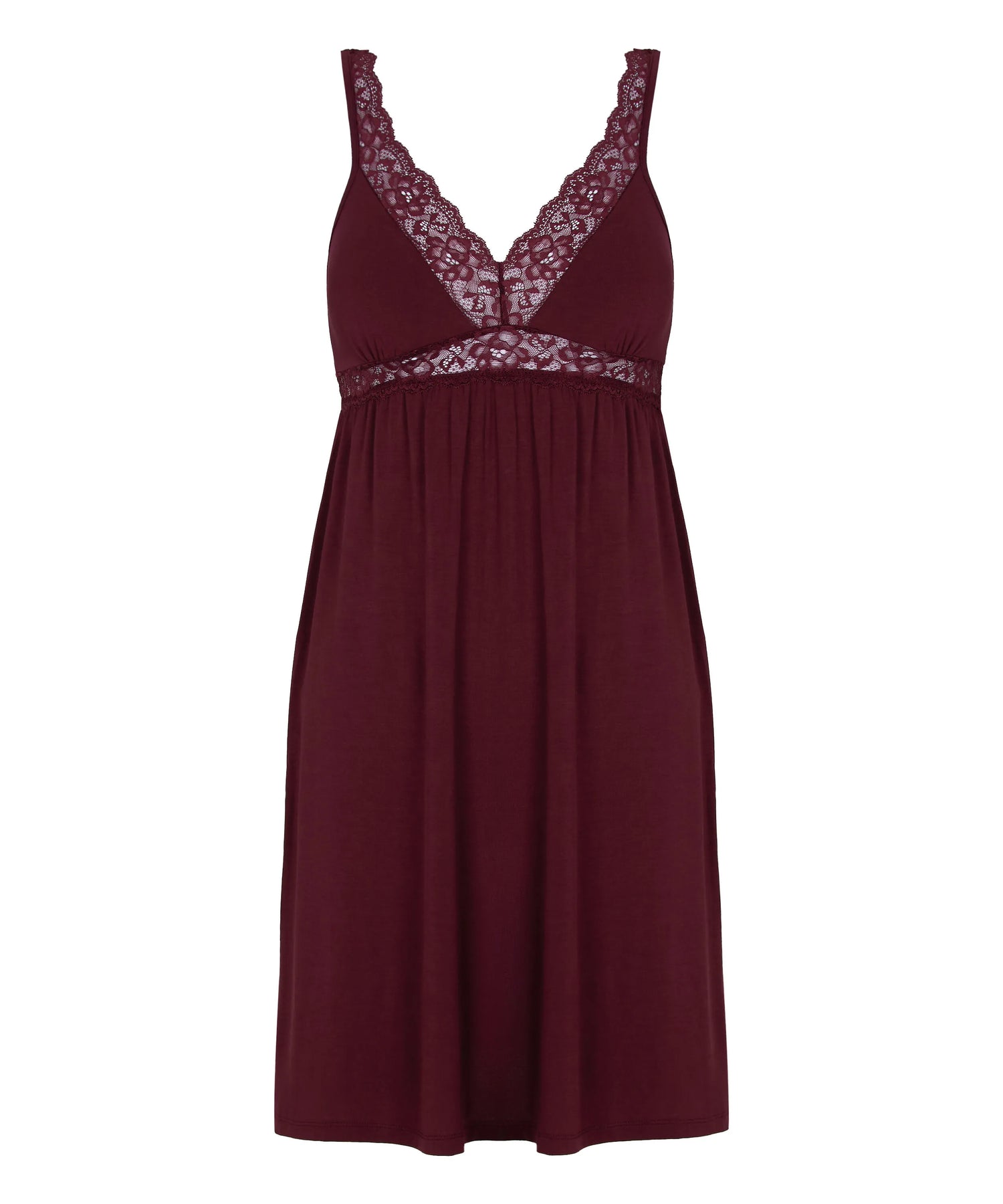 Hunkemoller Purple Women Jersey Slipdress SKU: 304721_Purple Image 04