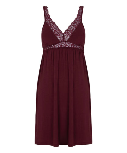 Hunkemoller Purple Women Jersey Slipdress SKU: 304721_Purple Image 04
