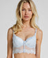 Hunkemoller Blue Women Laila Padded Underwired Longline Bra SKU: 304730_Blue Image 01