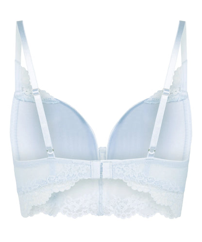 Hunkemoller Blue Women Laila Padded Underwired Longline Bra SKU: 304730_Blue Image 06