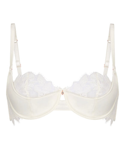 Hunkemoller Snow White Women Non-Padded Underwired Bra Millie in Different Cup Sizes SKU: 304749_Snow White Image 05