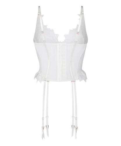 Hunkemoller Snow White Women Bustier Millie in Different Cup Sizes SKU: 304753_Snow White Image 06
