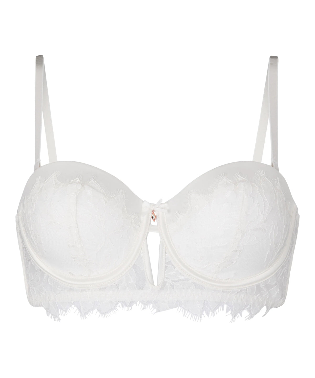 Hunkemoller Snow White Women Padded Underwired Bra Millie in Different Cup Sizes SKU: 304754_Snow White Image 05