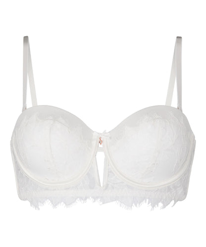 Hunkemoller Snow White Women Padded Underwired Bra Millie in Different Cup Sizes SKU: 304754_Snow White Image 05