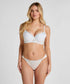 Hunkemoller White Women Peonie Highleg Brazilian SKU: 304760_White Image 01