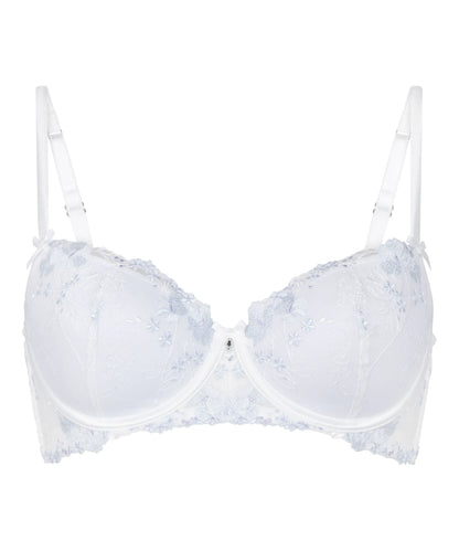 Hunkemoller White Women Peonie Padded Underwired Bra SKU: 304761_White Image 06