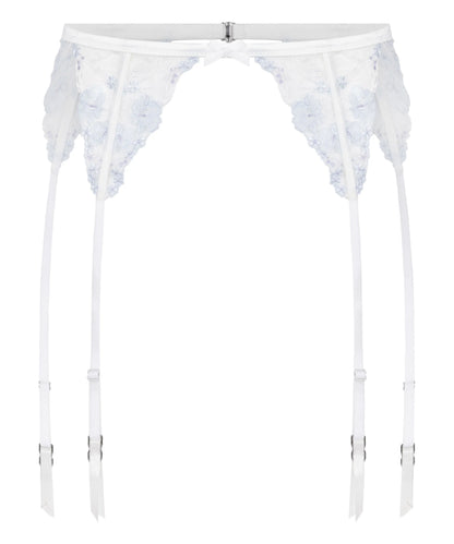 Hunkemoller White Women Peonie Suspenderbelt SKU: 304762_White Image 04