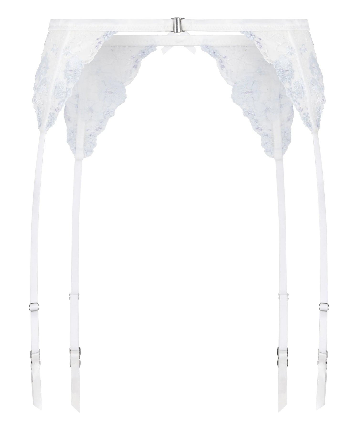 Hunkemoller White Women Peonie Suspenderbelt SKU: 304762_White Image 05