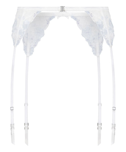 Hunkemoller White Women Peonie Suspenderbelt SKU: 304762_White Image 05