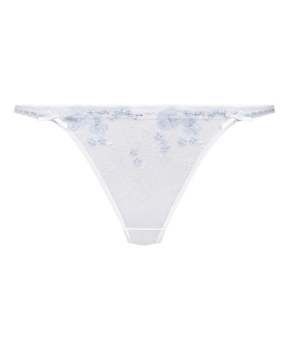 Hunkemoller White Women Peonie Highleg Thong SKU: 304767_White Image 05