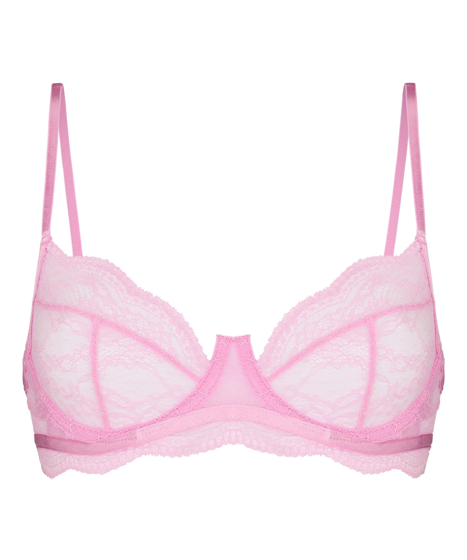 Hunkemoller Pink Women Isabelle Non-Padded Underwired Bra SKU: 304807_Pink Image 05