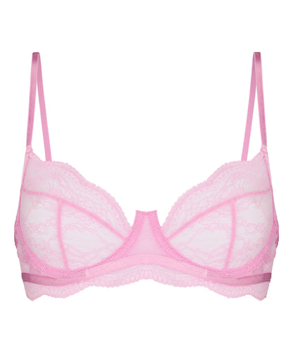 Hunkemoller Pink Women Isabelle Non-Padded Underwired Bra SKU: 304807_Pink Image 05