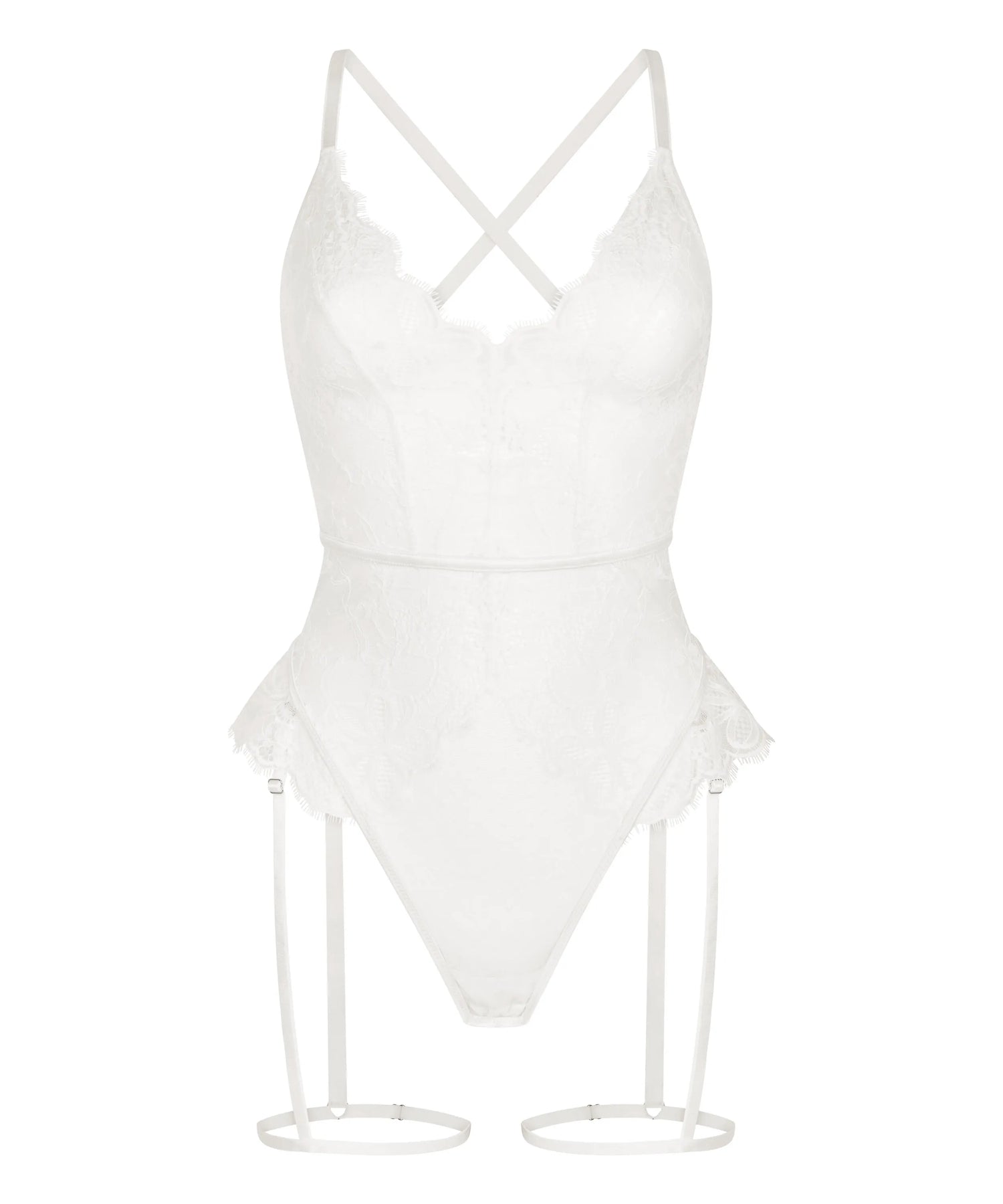 Hunkemoller White Women Prina Body SKU: 304832_White Image 04