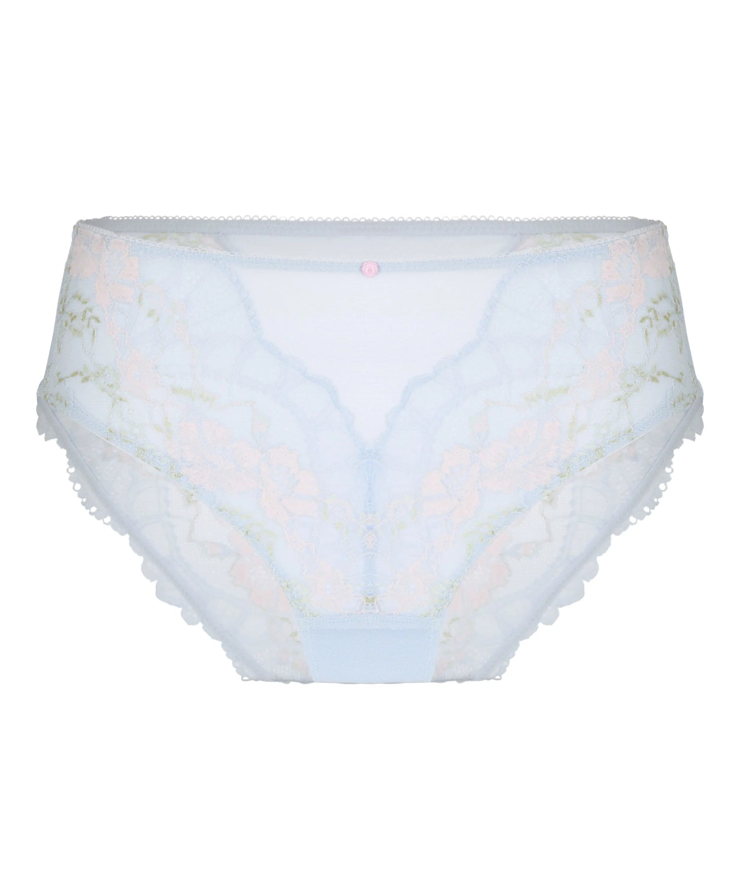 Hunkemoller Blue Women Miri High Waisted Brazilian SKU: 304863_Blue Image 04