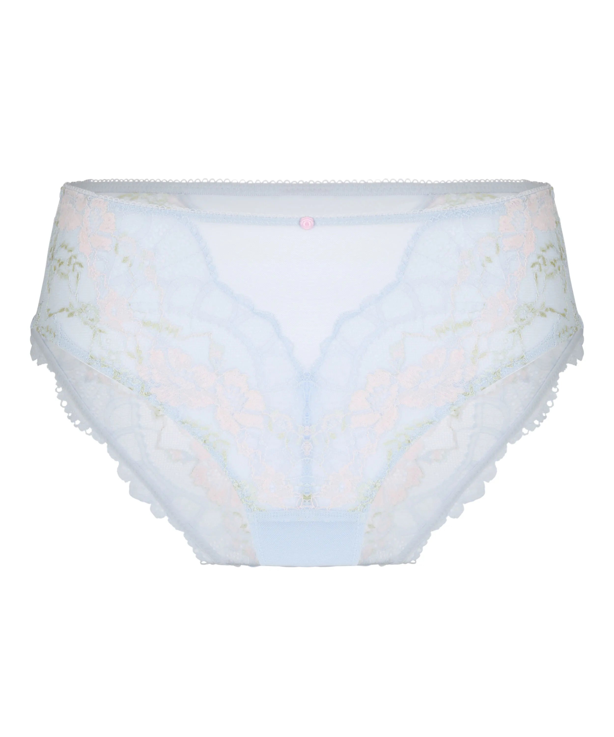 Hunkemoller Blue Women Miri High Waisted Brazilian SKU: 304863_Blue Image 04