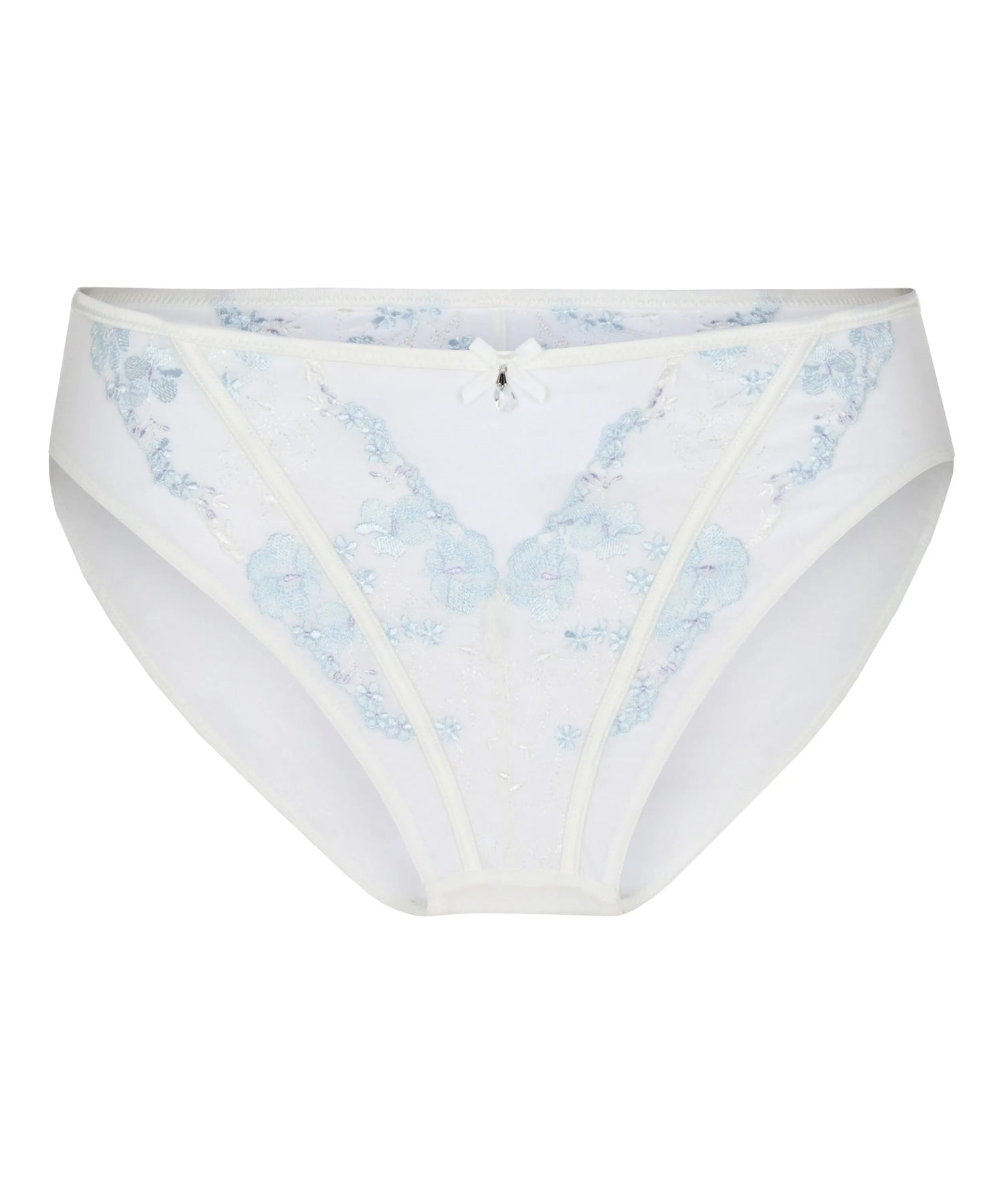 Hunkemoller White Women Peonie High Waisted Brazilian SKU: 304872_White Image 04