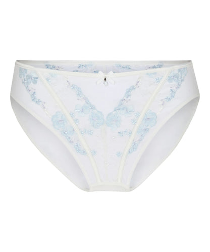 Hunkemoller White Women Peonie High Waisted Brazilian SKU: 304872_White Image 04