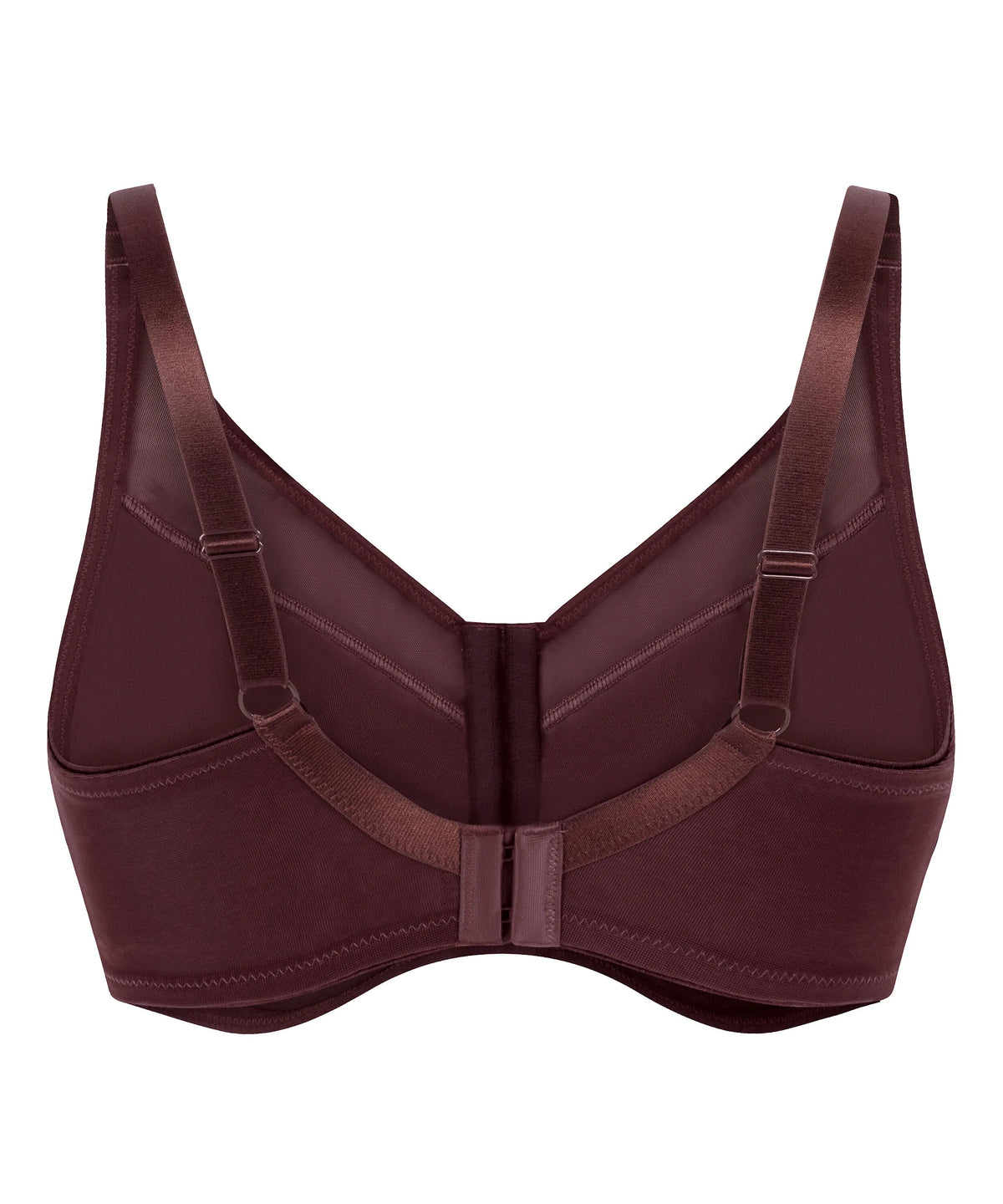 Hunkemoller Chicory Coffee Women Nina Non-Padded Underwired Minimizer Bra in Different Cup Sizes SKU: 304932_Chicory Coffee Image 06