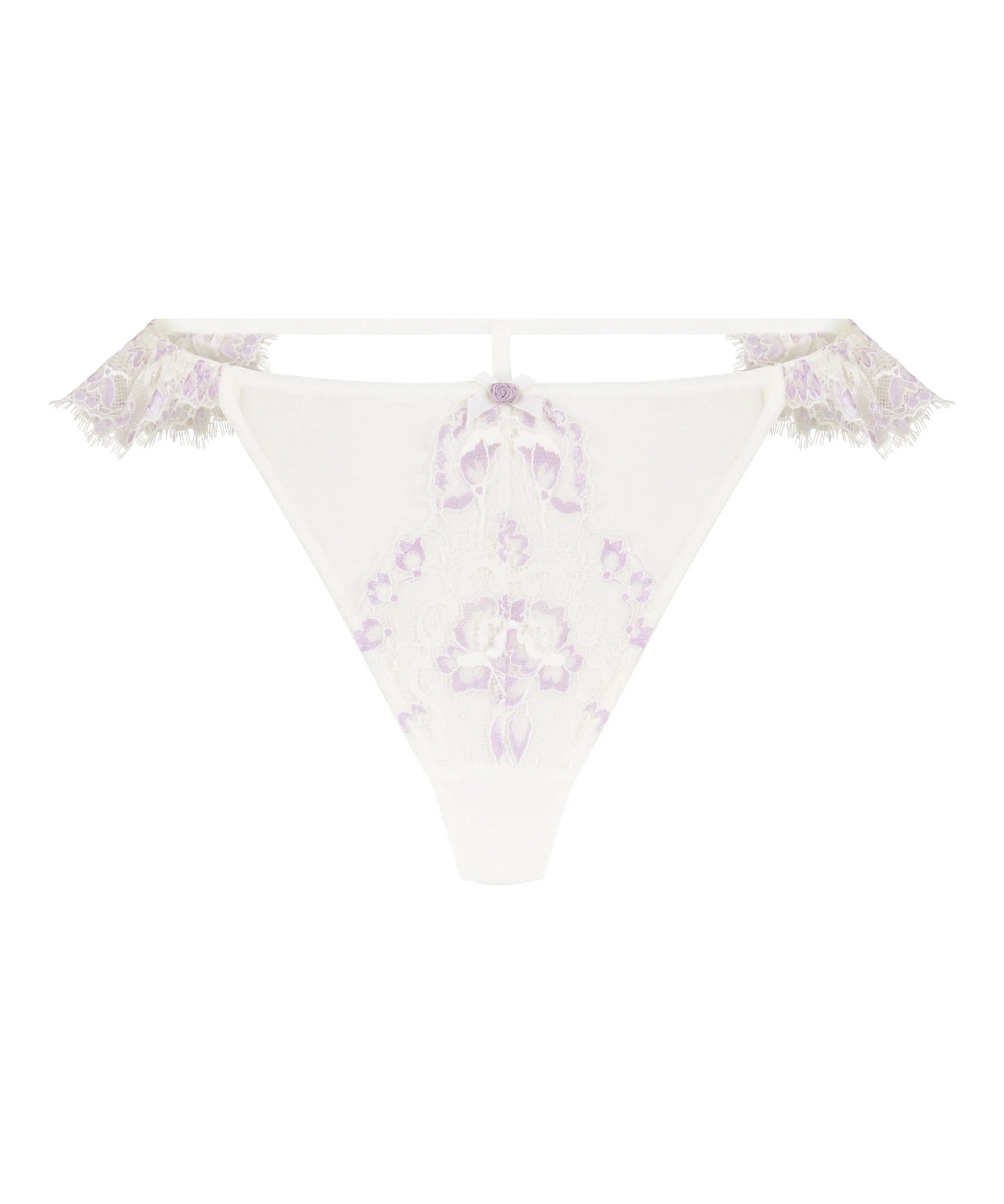 Hunkemoller White Women Solene Thong SKU: 304951_White Image 04